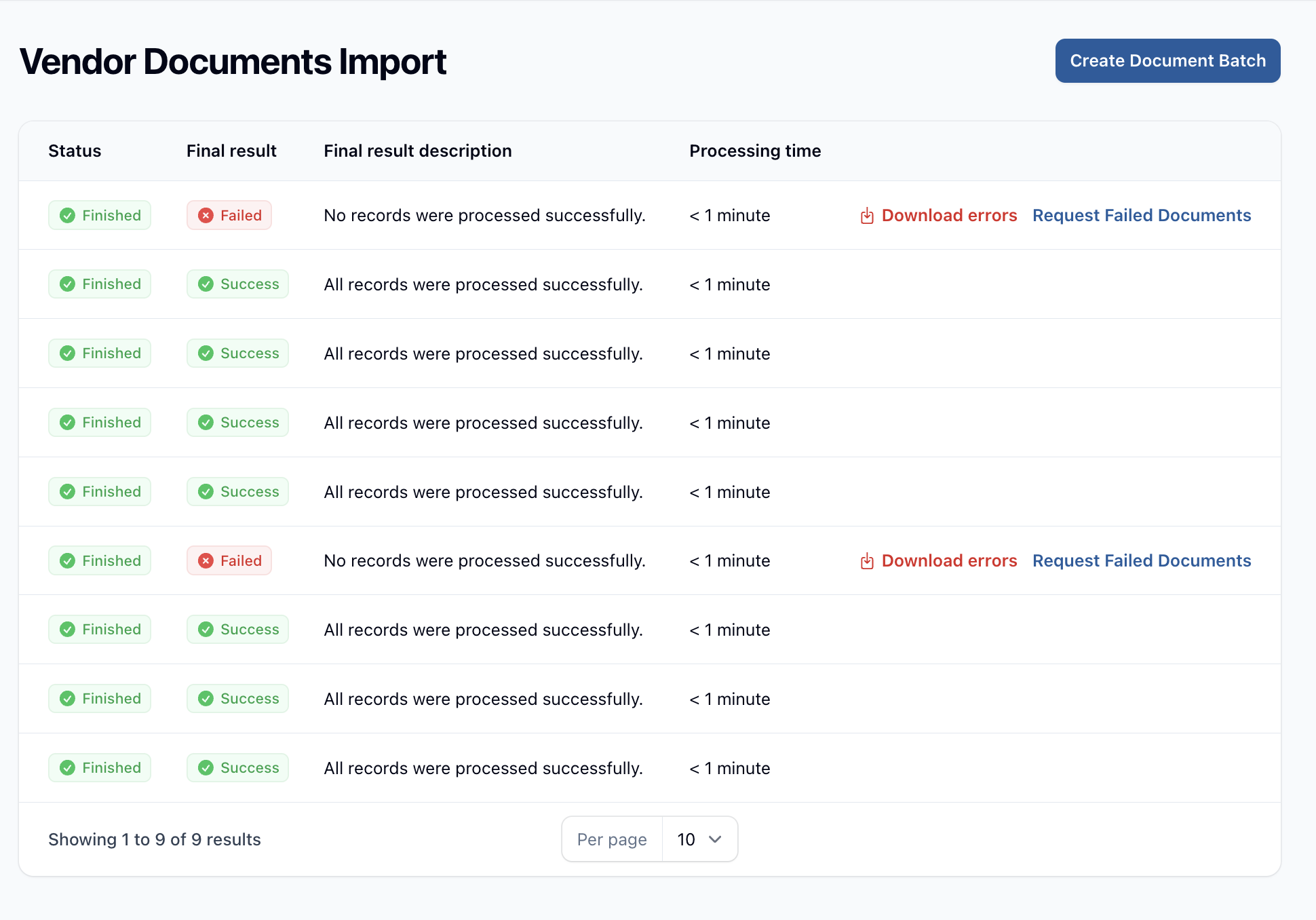 Document Batch Upload Example
